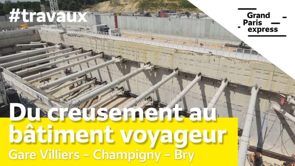 , Champigny-sur-Marne,Gare Villiers – Champigny – Bry : du creusement à l’émergence du bâtiment voyageur