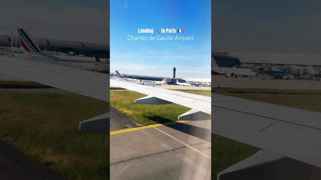 , colombes france,Landing in #Paris #CDG #charlesdegaulle #airport in #France 🇫🇷 on a sunny day in #May 2025